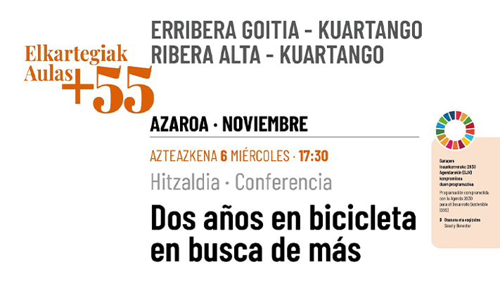 Dos años en bicicleta en busca de más – Conferencia