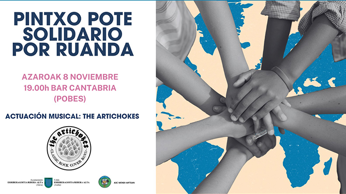 Pintxo Pote solidario por Ruanda.