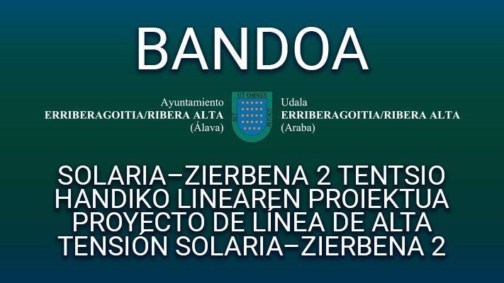 BANDO: «Línea de Alta Tensión Solaria-Zierbena»