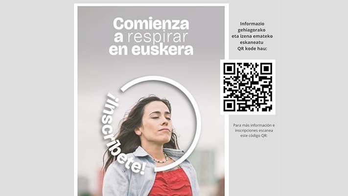 Comienza a respirar en euskera. Campaña de inscripción para grupos de Euskaltegui y «mintza»