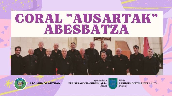 Coral «Ausartak» – Habarenos por Álava, concierto el próximo domingo 14 de Septiembre.