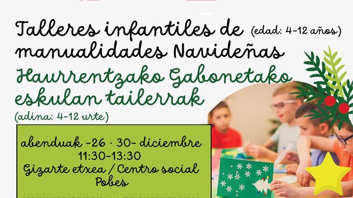 Talleres Infantiles de Manualidades Navideñas