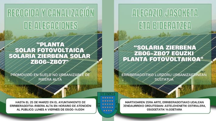 Consulta las Alegaciones de la Planta Solar Fotovoltáica